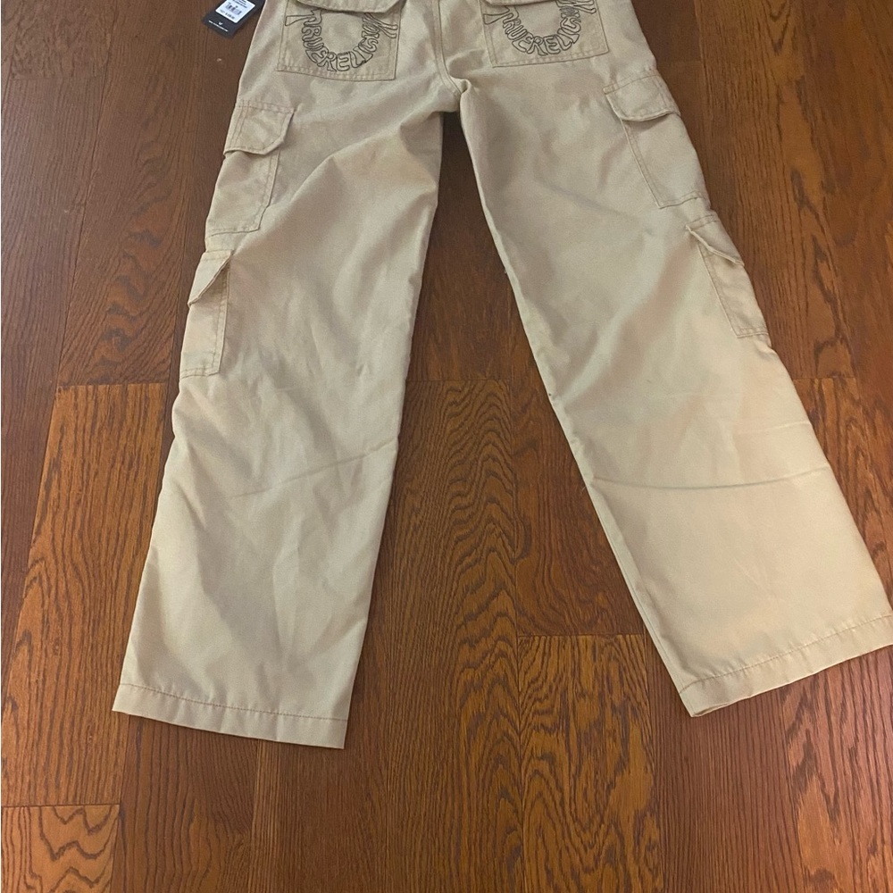 True Religion Travetine Tan Cargo Pant NWT